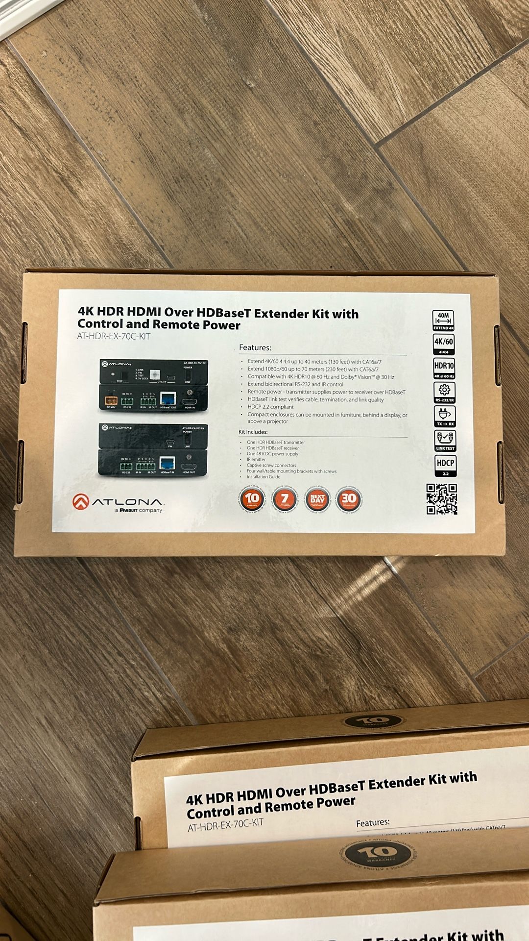 4k HDR HDMI over HD base T extender kit with control and remote power
