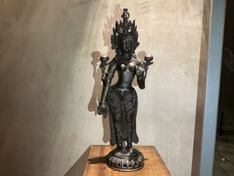 Vintage Tibet First Half Of The Twentieth Century, Statue Of Tara
