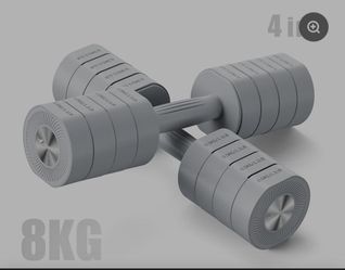 MERACH Adjustable Dumbbell Set, 4 in 1 Free Hand Weights for Women, Home Gym, 8.8 lbs, Set of 2