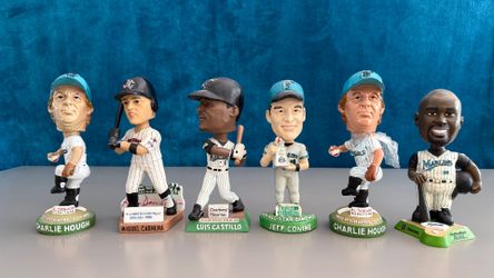 Vintage Florida Marlins Bobbleheads - Lot of 6
