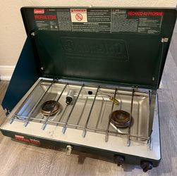 COLEMAN 5430E 2 Burners Camping Stove Propane Gas Portable Cooking Grill
