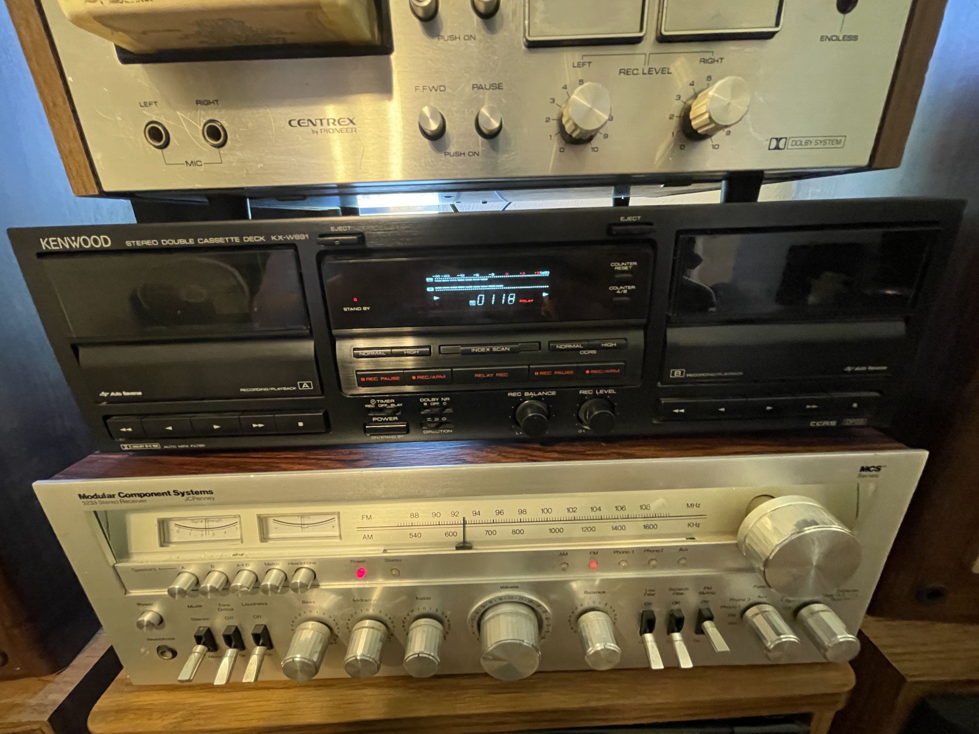 Kenwood Double Cassette Deck W-891