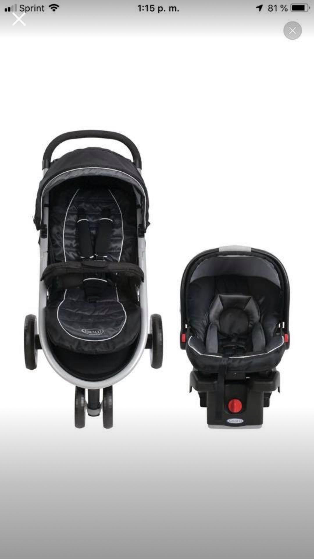 New Graco aire3 travel system ( stroller and car seat ) Gotham