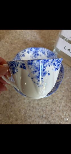 Vintage Shelley Dainty Blue Teacup & Saucer