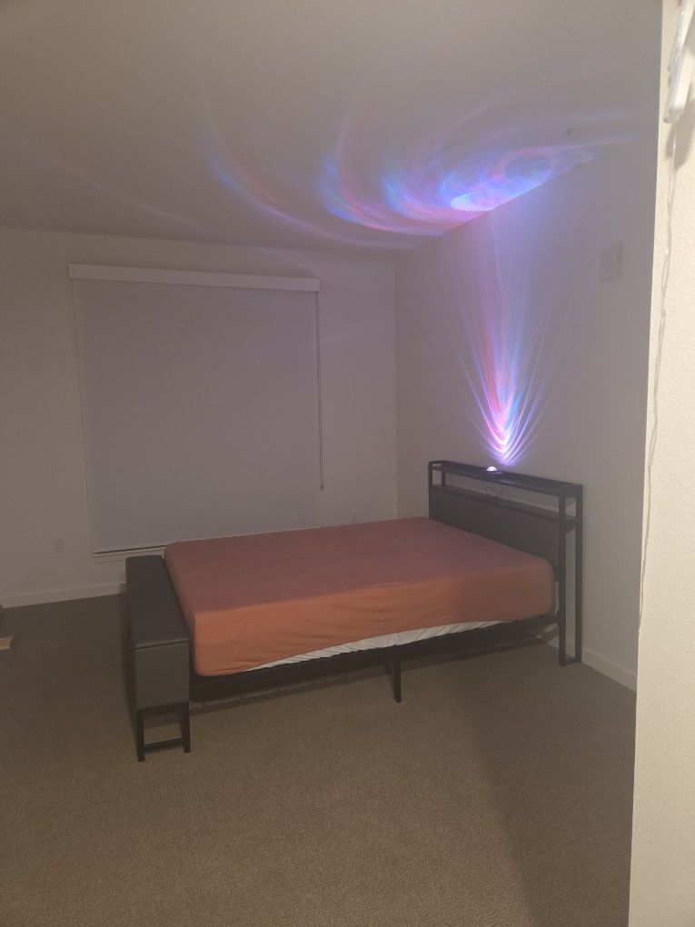Queen Bed Frame And Mattress.