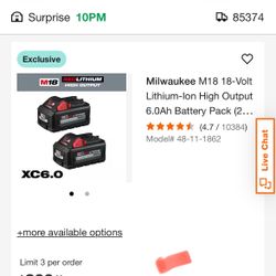 Milwaukee Batteries 