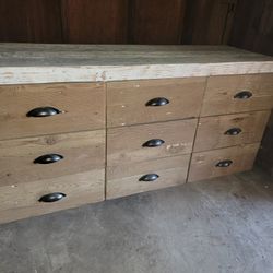 SOLID wood Rustic Dresser