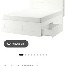 Bed frame with storage & headboard,