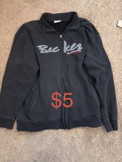 Vintage Beckers Zip up sweater
