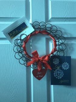 Christmas card holder