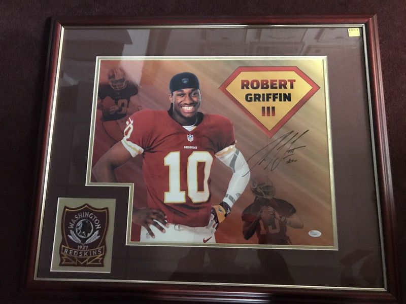 Redskins 2012 First Round Draft Choice and NFL Rookie of the Year, still RGIII! Autographed n Framed! No one can forget his "Greatness in That Rookie
