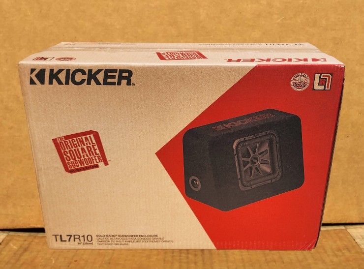 Kicker L7R10 Bass System 10" L7 Solo-Baric Subwoofer Ported Box TL7R102 1000 Watts 45TL7R102 🚨 Payment Options Available 🚨 No Credit Needed 🚨