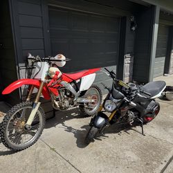 Honda CRF 250R + Kawasaki Z125