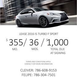 2016 Lexus IIS 200T F sport