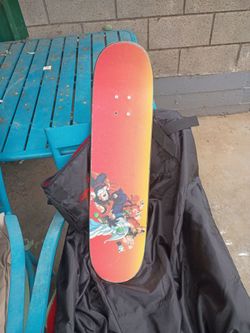 Skateboard Deck with Anime Graphic