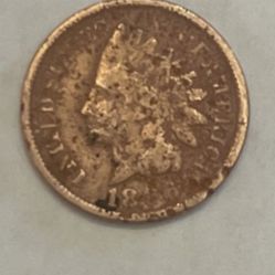1886 Rare Indian Head Penny Type 2
