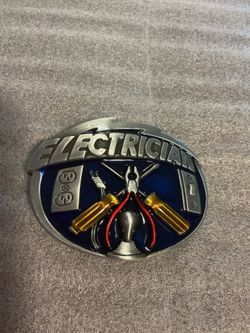 ELECTRICIAN, CARPENTER (2), WELDER NEW TRADESMEN BELT BUCKLES - $12 each