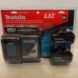 Makita LXT 5.0 AH  Batteries And Chargers 