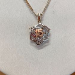 14k Quinceañera Cadena