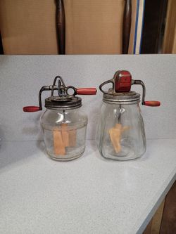 2 Antique Butter Churns