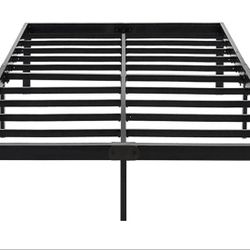  Queen Bed Frame 14 Inch High Max 1000 Pound Heavy Duty Sturdy Metal Steel Queen Size Platform No Box Spring Needed Black