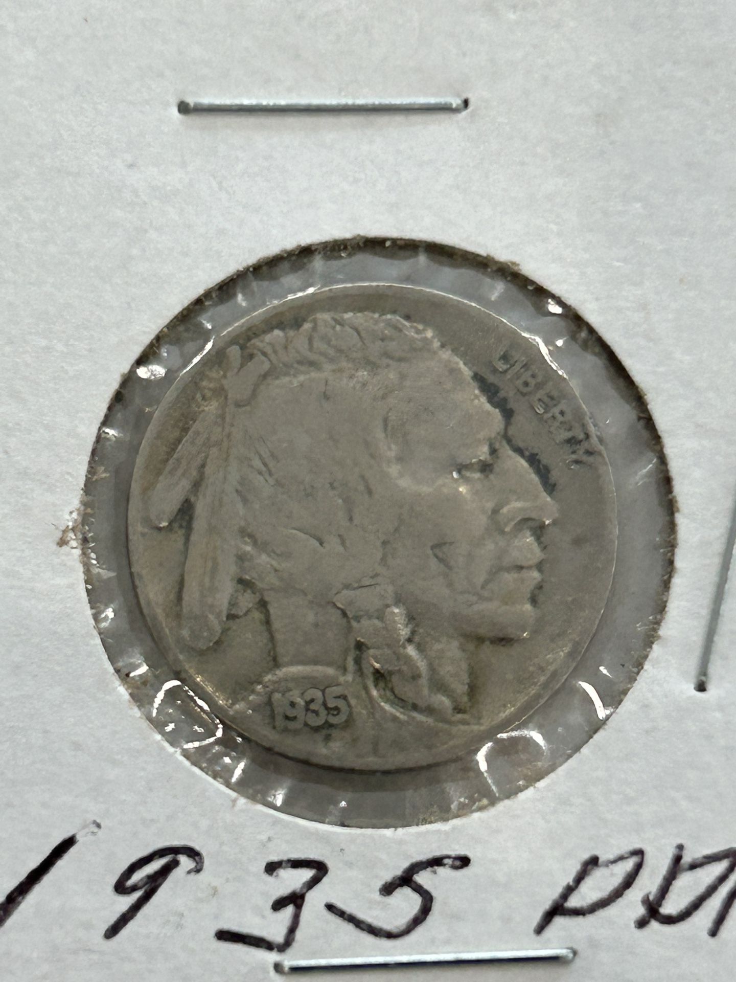 1935 Buffalo Indian Head Nickel 5c US Coin • VF Condition