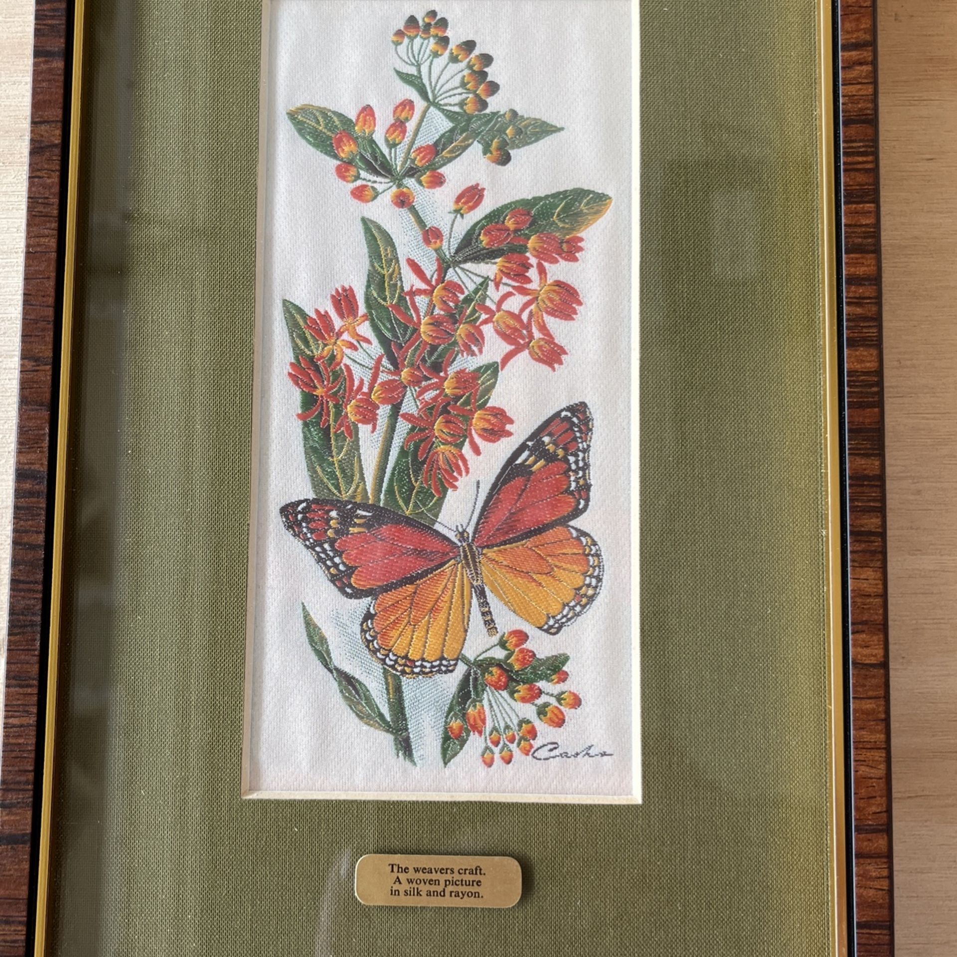 Woven Butterfly Wall Art