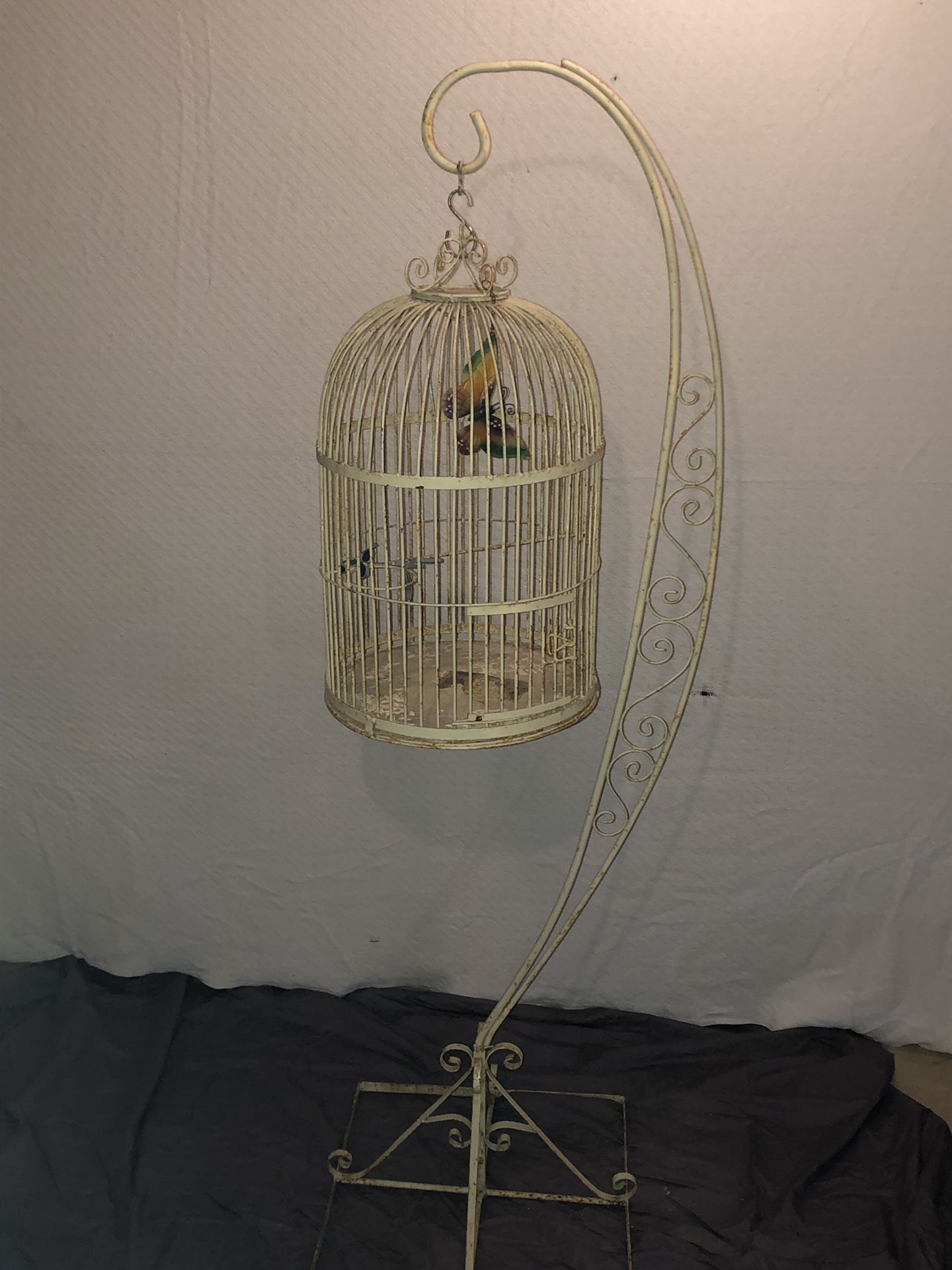 72” Antique Bird Cage w/ Stand