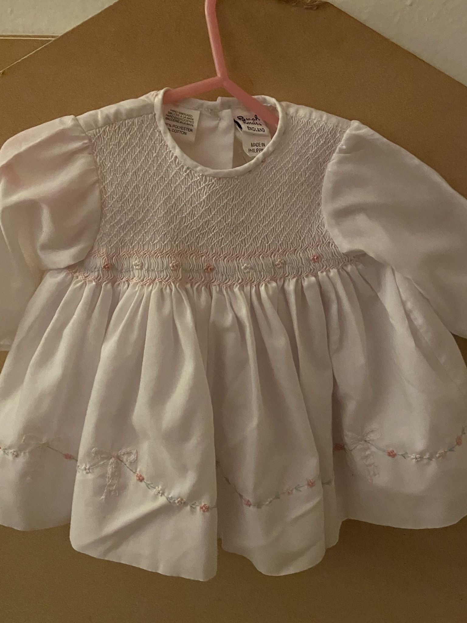 Sarah Louise Baby Girls Hand Sewed Dress size 6mo