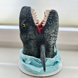 Mosasaurs Ocean Dino / Dinosaur Fondant Birthday Cake Topper