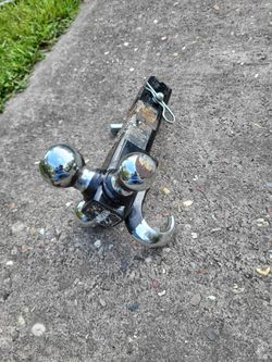 2 in. Tri-Ball Hitch Mount with Hook & 1-7/8 in., 2 in. & 2-5/16 in. Balls, 10,000 lb. Capacity