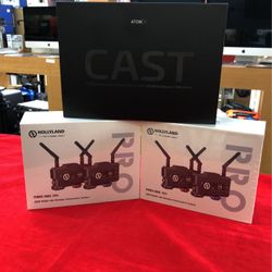 Atomos AtomX CAST Switcher With 2 Hollyland Mars 400S PRO SDI/HDMI Wireless Video Transmission Systems