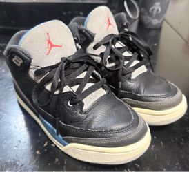Air Jordan Kids Sneakers Black Gray Blue