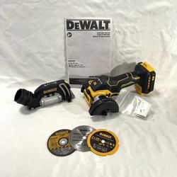 Brand New Dewalt Xr 20 V Brushless Cut Off Tool With Accessories. Retails For $199 For Tool Only.
