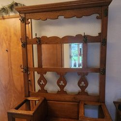 English Antique Hall Tree