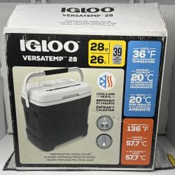 Igloo Versatemp 28qt Portable Thermoelectric Cooler Gray