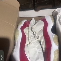 Cherry Red Jordan 11s Lows Size 12 Men’s