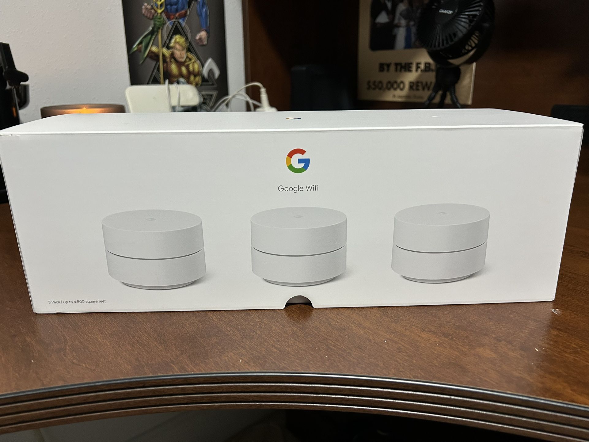 Google Wifi - AC1200 - Mesh WiFi System - Wifi Router - 4500 Sq Ft Coverage - 3 pack