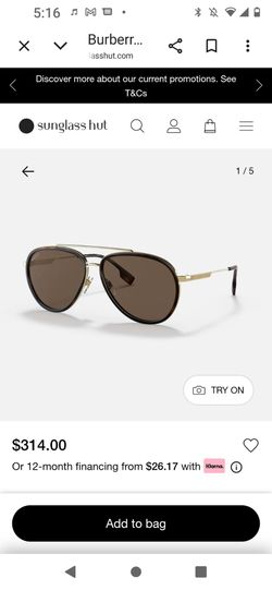 New Burberry sunglasses with case reg.price $314 selling for $125