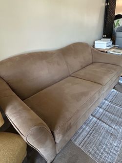 Sofa, tan/beige, medium