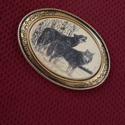 Vintage Heavy Brass -BARLOW- MADE IN USA . Belt buckle 