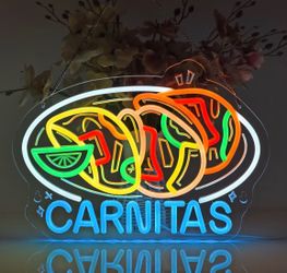 Carnitas Neon Sign