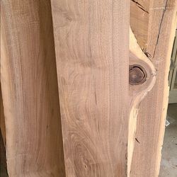 4 Foot Large Curly Figured Walnut Slab – Planed Both Sides