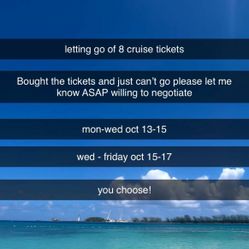 cruise tickets for sale