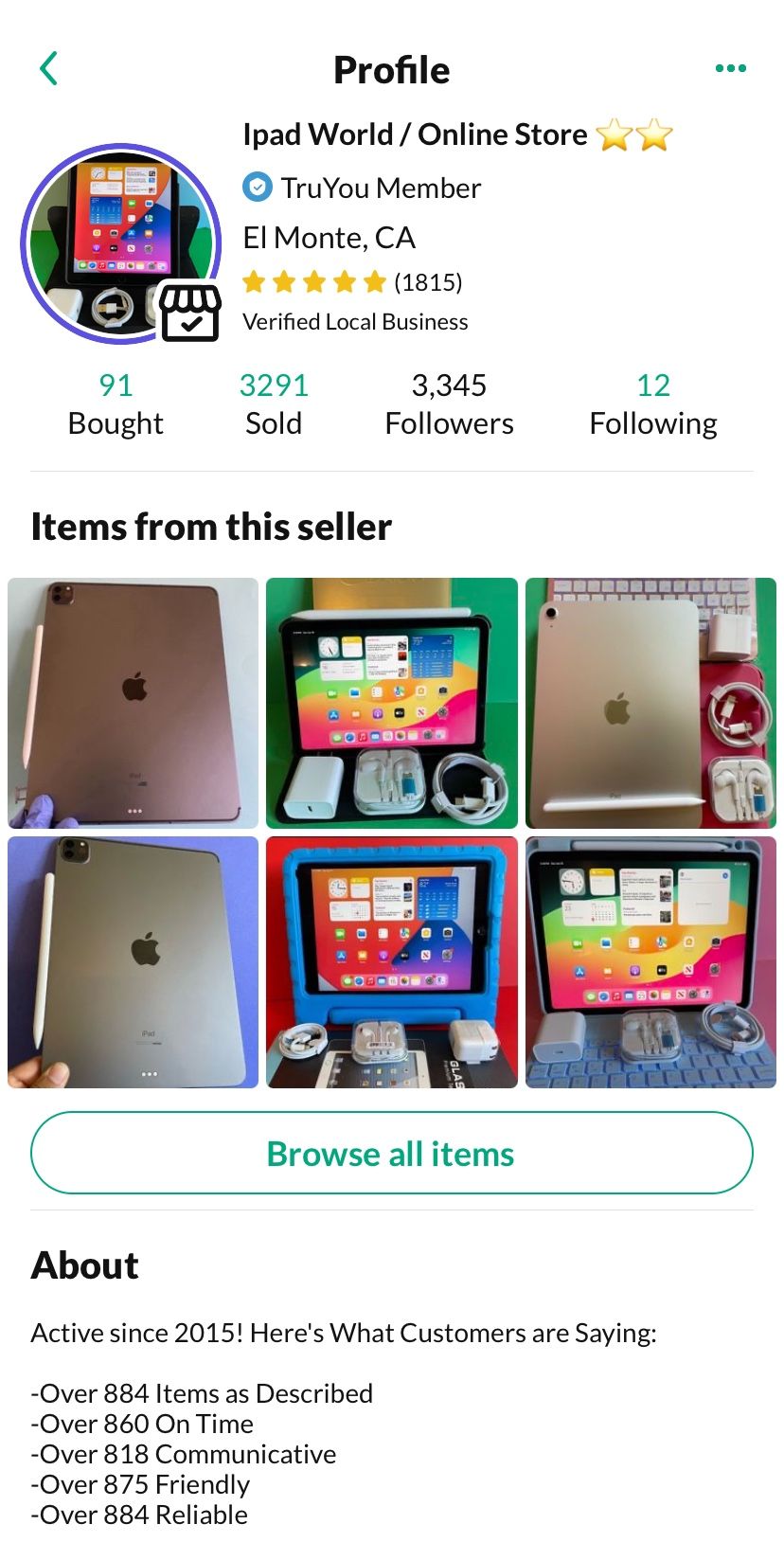 Apple IPad 9th Generation (10.2” Retina /Touch ID /IOS 17/ 2021 Model) 64GB with Pen, Keyboard & Accessories