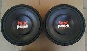 ROCKFORD FOSGATE PUNCH 12 SUBWOOFERS OBO