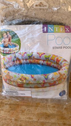 INTEX INFLATABLE POOL WITH STARS PRINT KIDS SMALL PRINT