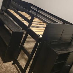 Twin Bed Black