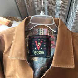 Leather Jacket Made In Italy Size XL