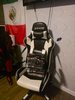 S-Racer Gaming Chair Black and White